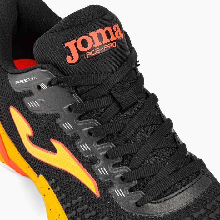Joma T.Ace 2301 ανδρικά παπούτσια τένις μαύρο και πορτοκαλί TACES2301T 8
