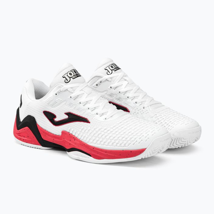 Joma T.Ace 2302 ανδρικά παπούτσια τένις λευκό και κόκκινο TACES2302P 4