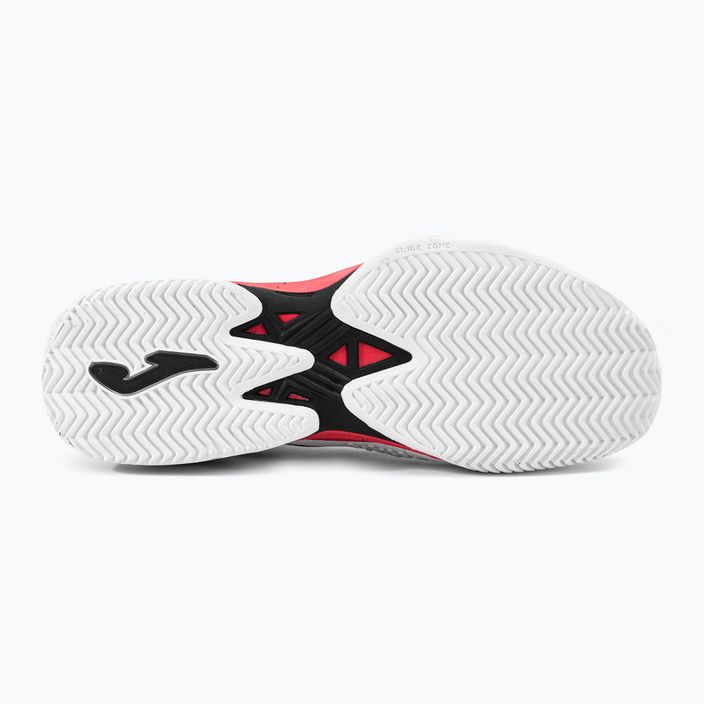 Joma T.Ace 2302 ανδρικά παπούτσια τένις λευκό και κόκκινο TACES2302P 5