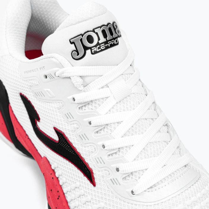 Joma T.Ace 2302 ανδρικά παπούτσια τένις λευκό και κόκκινο TACES2302P 8
