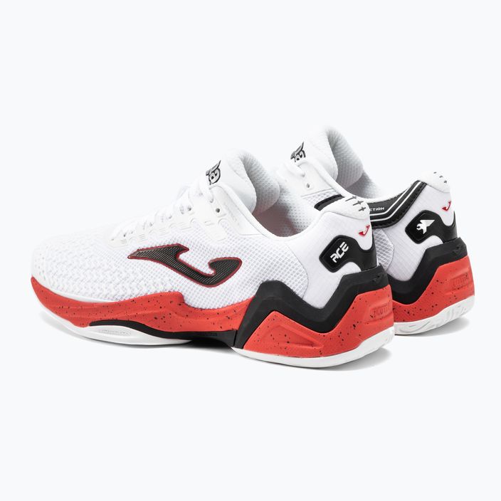 Joma T.Ace ανδρικά παπούτσια τένις λευκό και κόκκινο TACES2302T 3