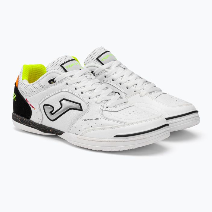 Ανδρικά ποδοσφαιρικά παπούτσια Joma Top Flex IN λευκό/μαύρο 4