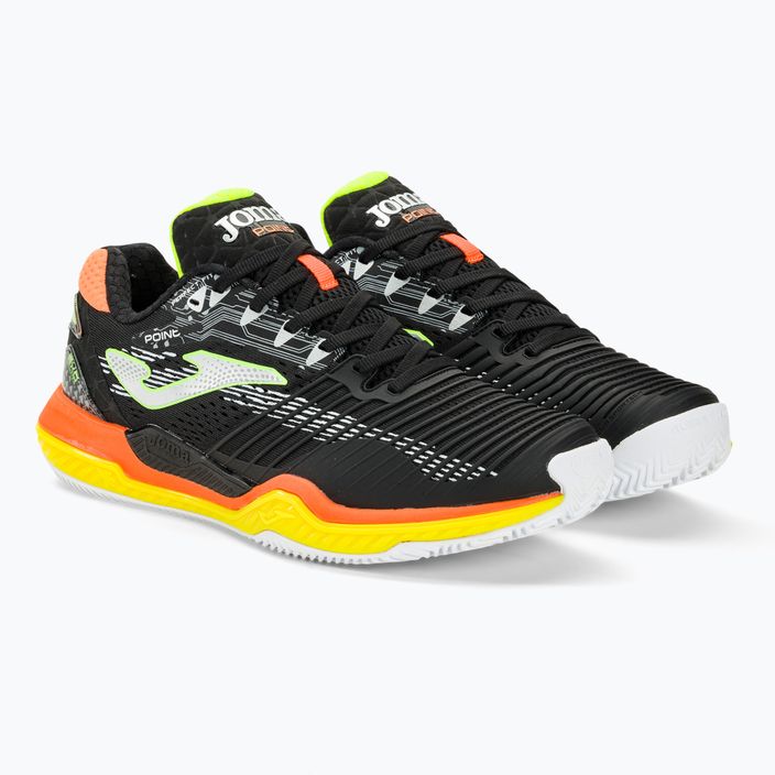 Ανδρικά παπούτσια τένις Joma Point P μαύρο/πορτοκαλί 4