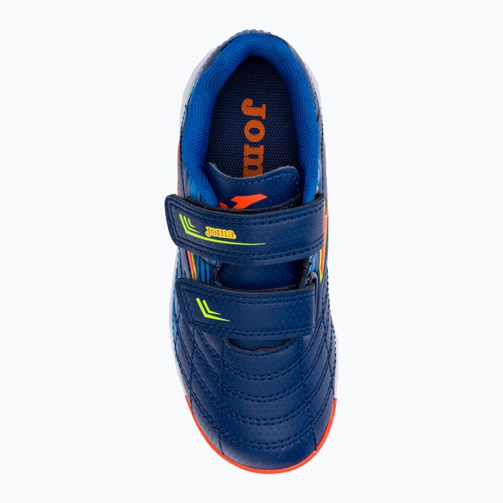 Joma Xpander IN navy/orange fluor παιδικά ποδοσφαιρικά παπούτσια ποδοσφαίρου 6