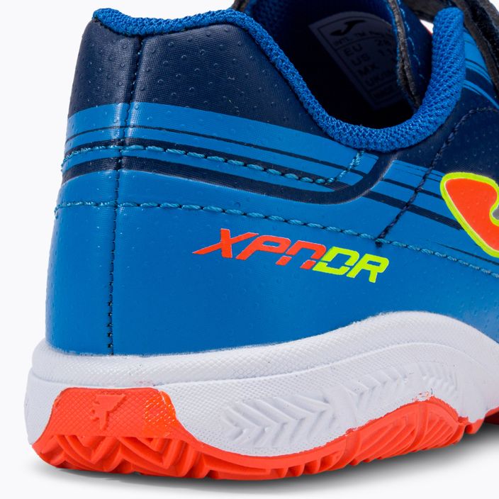 Joma Xpander IN navy/orange fluor παιδικά ποδοσφαιρικά παπούτσια ποδοσφαίρου 8