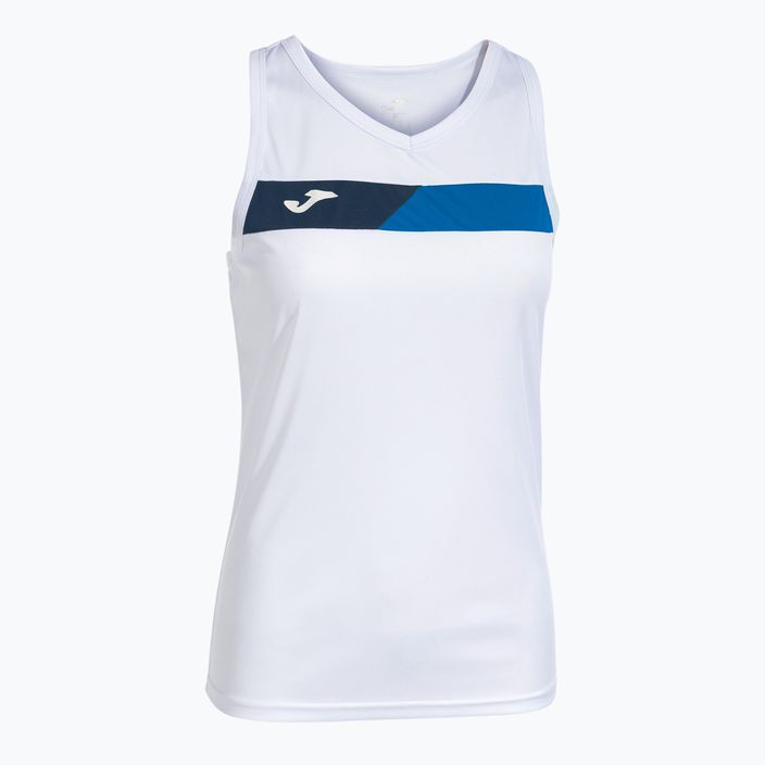 Γυναικείο μπλουζάκι τένις Joma Court Sleeveless λευκό/royal