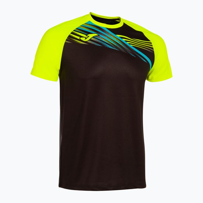 Ανδρικό μπλουζάκι για τρέξιμο Joma Elite X μαύρο/φθοριοκίτρινο 3