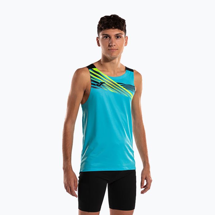 Ανδρικό Joma Elite X τυρκουάζ μπλουζάκι για τρέξιμο 103102.011 3