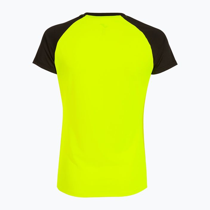 Γυναικεία μπλούζα για τρέξιμο Joma Elite X fluor κίτρινο/μαύρο 2