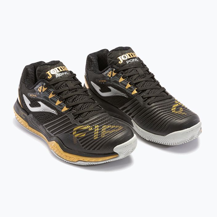 Joma T.Point ανδρικά παπούτσια τένις μαύρο και χρυσό TPOINS2371P 11