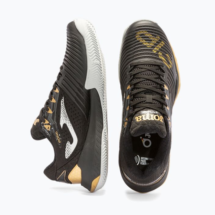 Joma T.Point ανδρικά παπούτσια τένις μαύρο και χρυσό TPOINS2371P 13