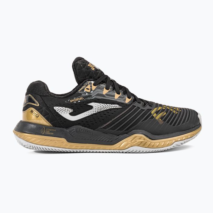 Joma T.Point ανδρικά παπούτσια τένις μαύρο και χρυσό TPOINS2371P 2