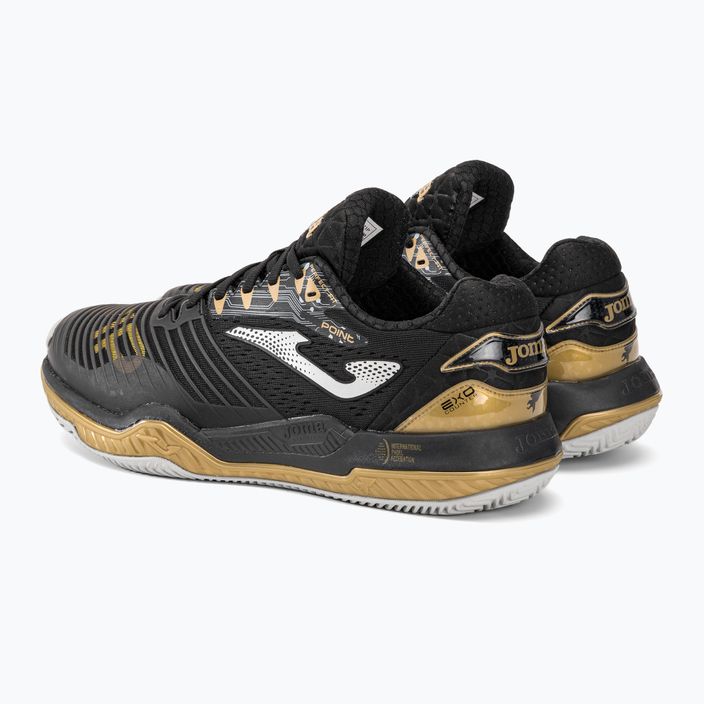 Joma T.Point ανδρικά παπούτσια τένις μαύρο και χρυσό TPOINS2371P 3