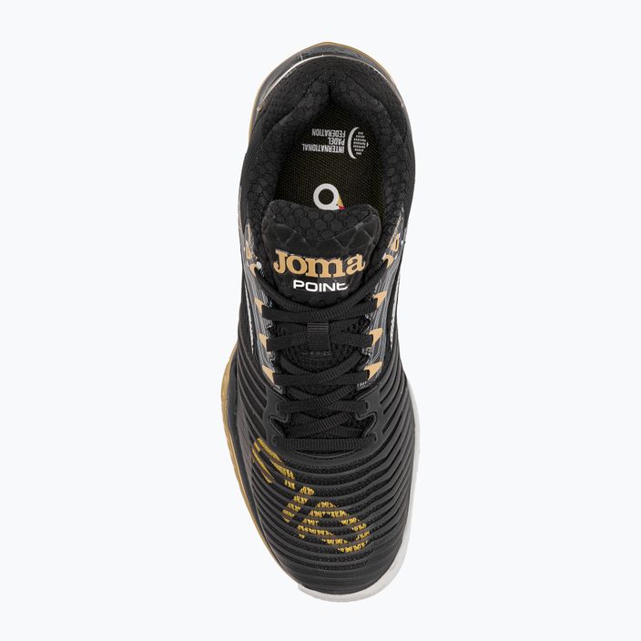 Joma T.Point ανδρικά παπούτσια τένις μαύρο και χρυσό TPOINS2371P 6
