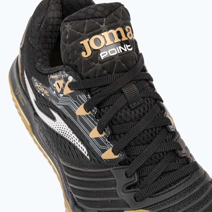 Joma T.Point ανδρικά παπούτσια τένις μαύρο και χρυσό TPOINS2371P 8