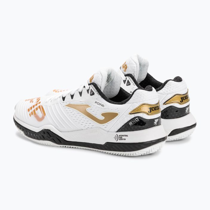 Ανδρικά παπούτσια τένις Joma Point λευκό/χρυσό 3