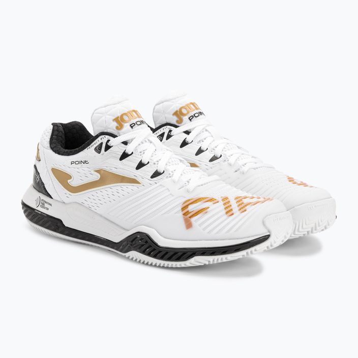 Ανδρικά παπούτσια τένις Joma Point λευκό/χρυσό 4