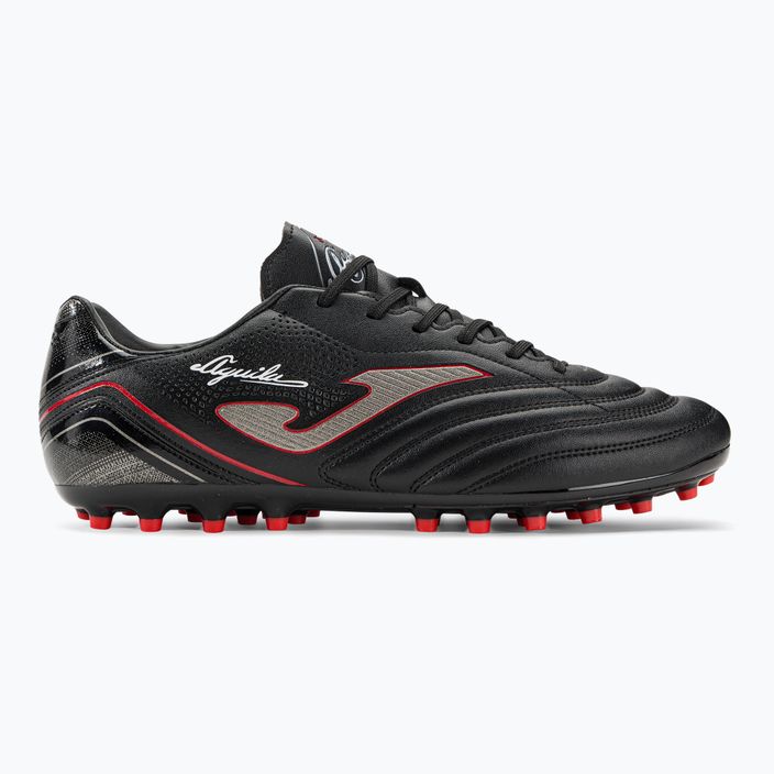 Joma Aguila AG ανδρικά ποδοσφαιρικά παπούτσια μαύρο/κόκκινο 2
