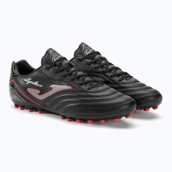 Joma Aguila AG ανδρικά ποδοσφαιρικά παπούτσια μαύρο/κόκκινο 4