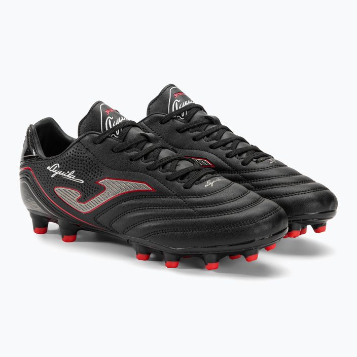Ανδρικά ποδοσφαιρικά παπούτσια Joma Aguila FG μαύρο/κόκκινο 4
