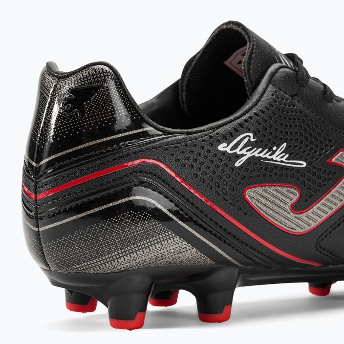 Ανδρικά ποδοσφαιρικά παπούτσια Joma Aguila FG μαύρο/κόκκινο 9
