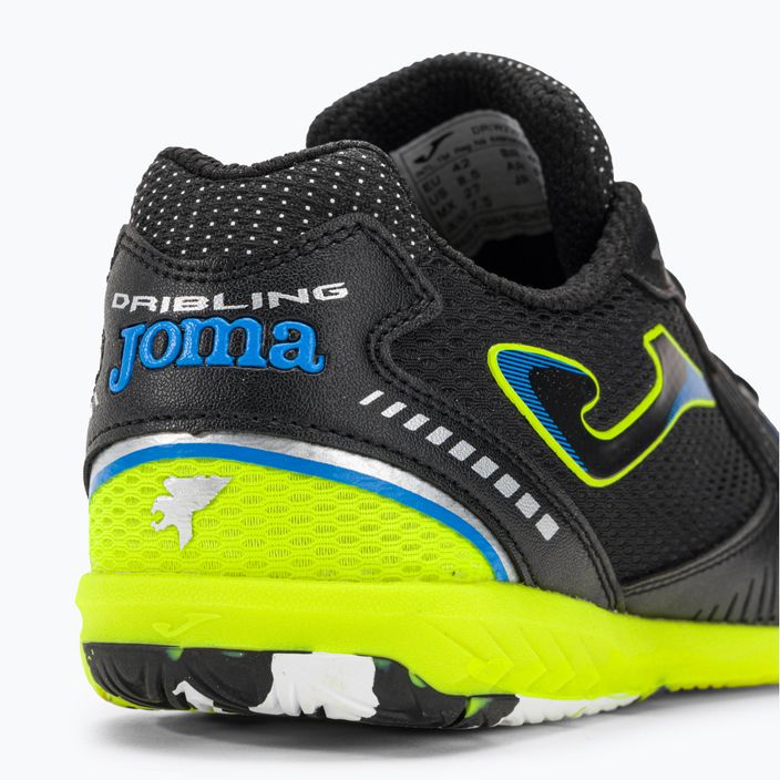 Ανδρικά ποδοσφαιρικά παπούτσια Joma Dribling IN black/lemon fluor 10