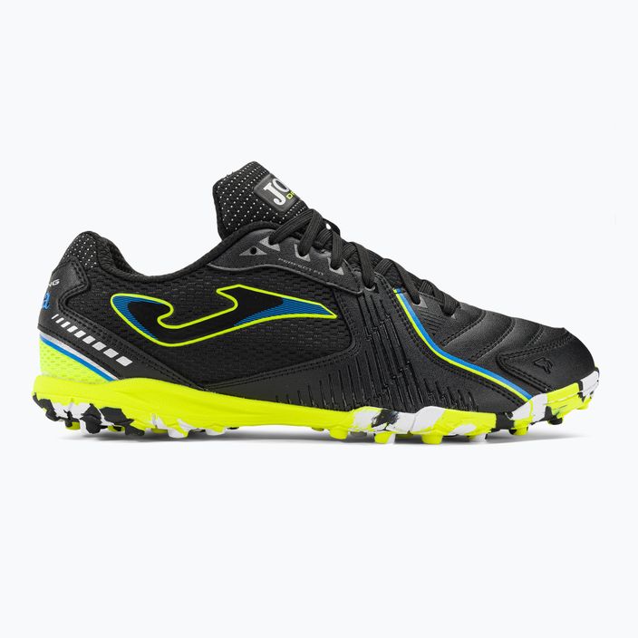 Ανδρικά ποδοσφαιρικά παπούτσια Joma Dribling TF μαύρο/λεμονί φθορίου 2