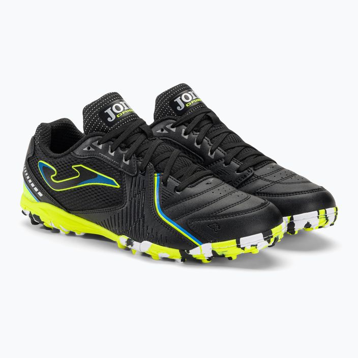Ανδρικά ποδοσφαιρικά παπούτσια Joma Dribling TF μαύρο/λεμονί φθορίου 5