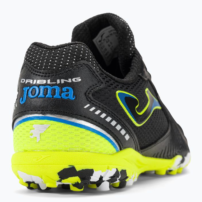 Ανδρικά ποδοσφαιρικά παπούτσια Joma Dribling TF μαύρο/λεμονί φθορίου 10