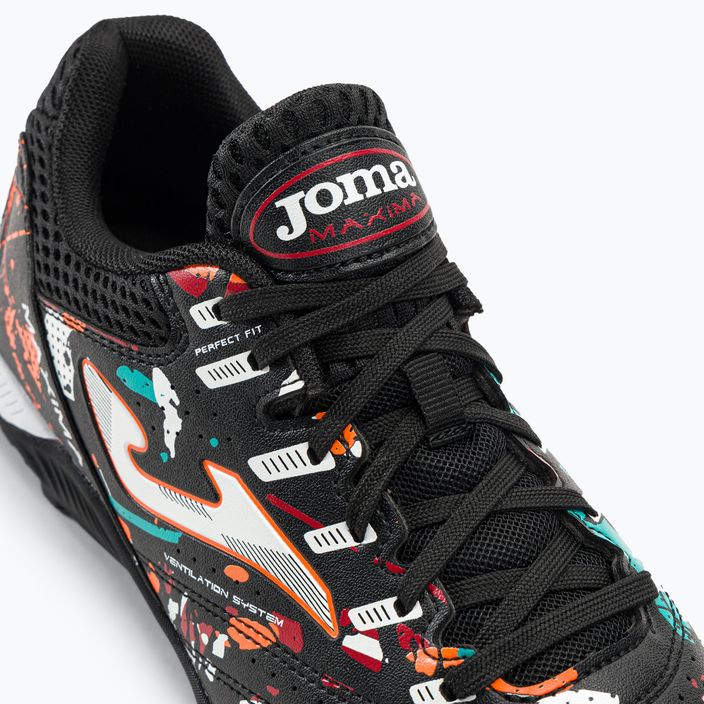 Joma Maxima TF ανδρικά ποδοσφαιρικά παπούτσια μαύρο/πορτοκαλί/κόκκινο 8
