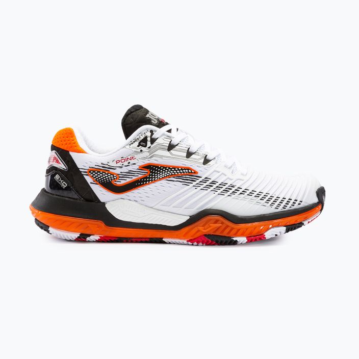 Ανδρικά παπούτσια τένις Joma Point λευκό/μαύρο/πορτοκαλί 11