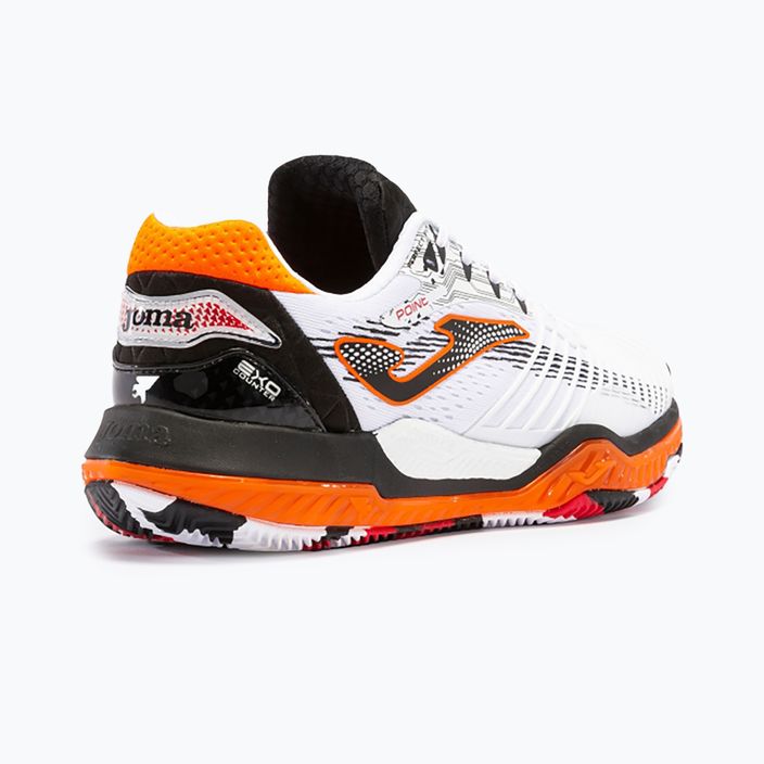 Ανδρικά παπούτσια τένις Joma Point λευκό/μαύρο/πορτοκαλί 13