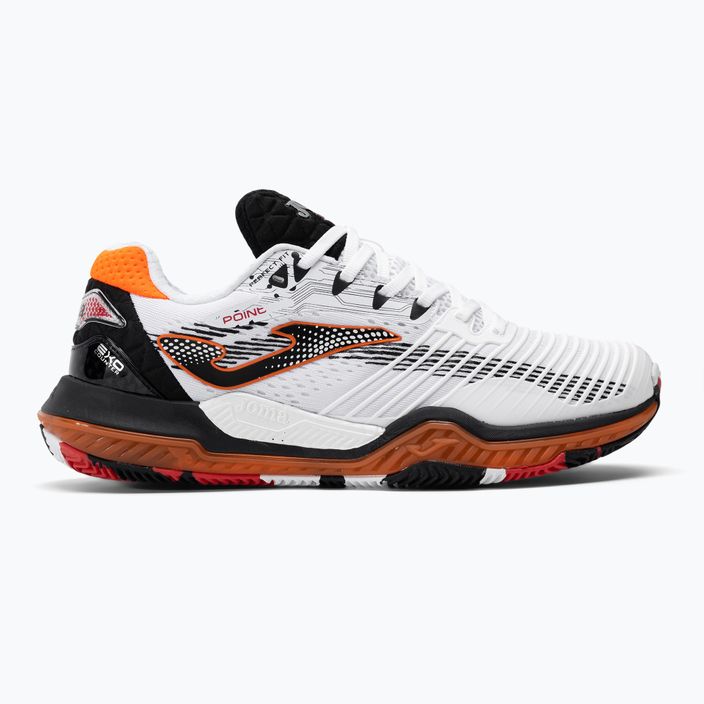 Ανδρικά παπούτσια τένις Joma Point λευκό/μαύρο/πορτοκαλί 2