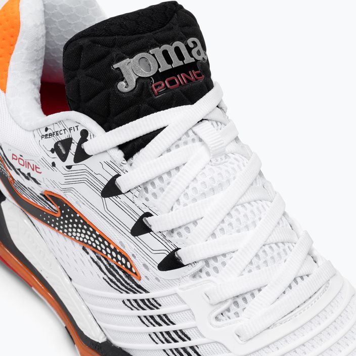 Ανδρικά παπούτσια τένις Joma Point λευκό/μαύρο/πορτοκαλί 8