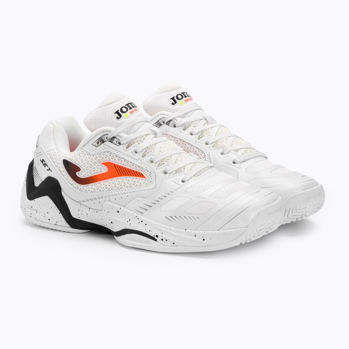 Ανδρικά παπούτσια τένις Joma Set λευκό/πορτοκαλί/μαύρο 4