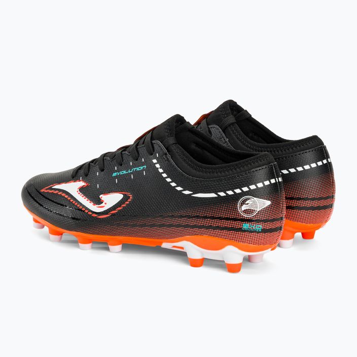 Ανδρικά ποδοσφαιρικά παπούτσια Joma Evolution FG μαύρο/πορτοκαλί 3