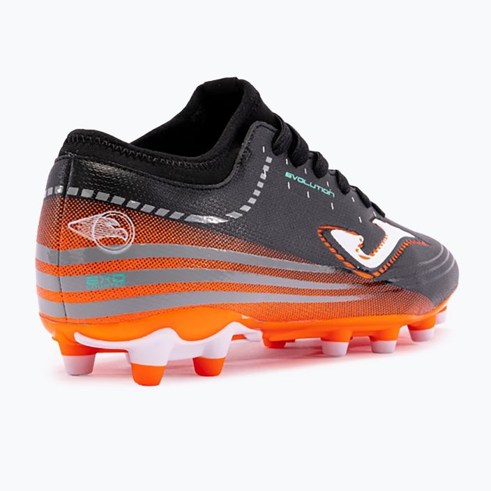 Ανδρικά ποδοσφαιρικά παπούτσια Joma Evolution FG μαύρο/πορτοκαλί 8