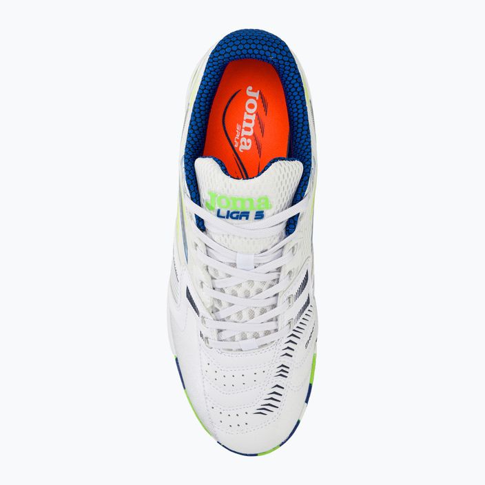 Ανδρικά ποδοσφαιρικά παπούτσια Joma Liga 5 TF λευκό 5