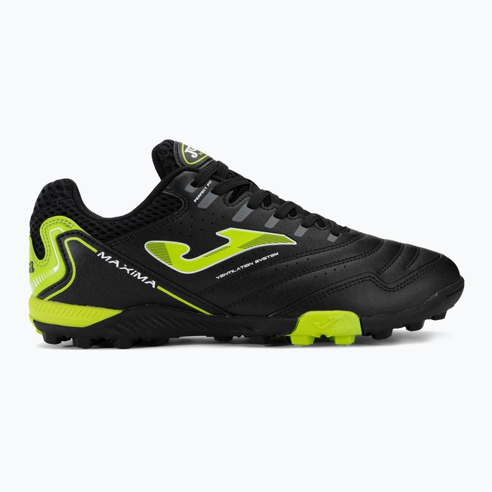 Ανδρικά ποδοσφαιρικά παπούτσια Joma Maxima TF μαύρο/πράσινο 2
