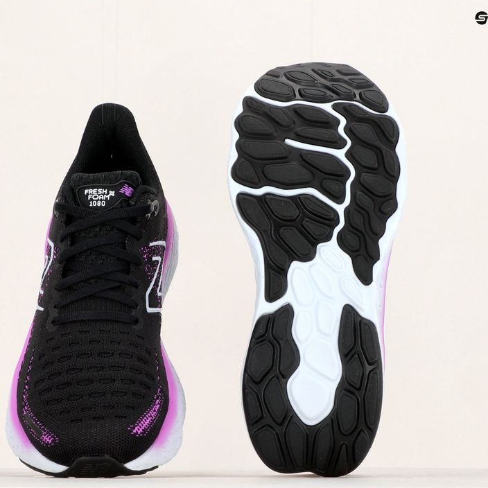 New Balance Fresh Foam 1080 v12 μαύρο/μωβ γυναικεία παπούτσια για τρέξιμο 12