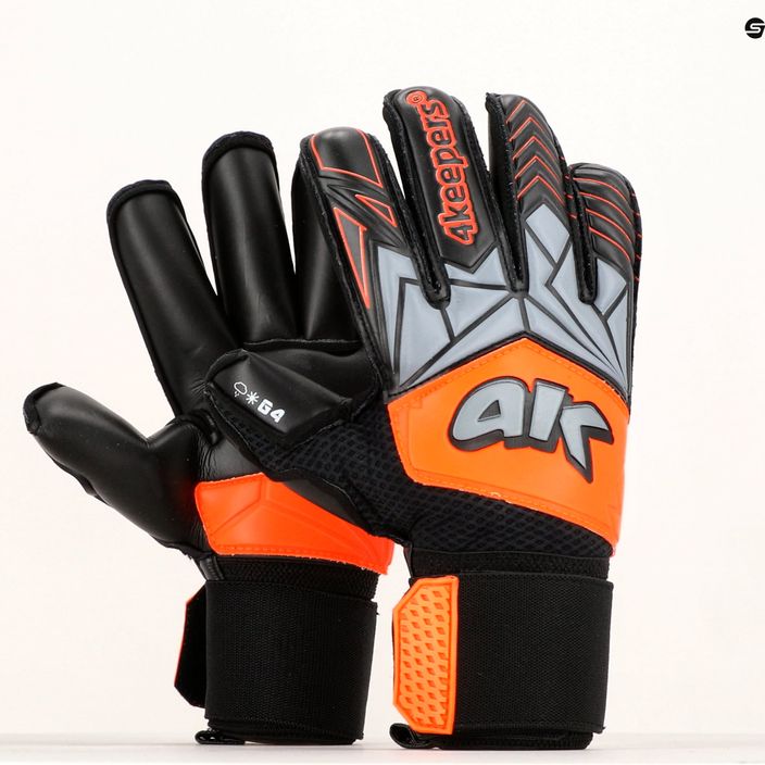 4Keepers Force V3.23 Rf γάντια τερματοφύλακα μαύρο και πορτοκαλί 5