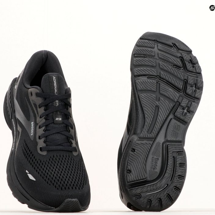Ανδρικά αθλητικά παπούτσια τρεξίματος Brooks Adrenaline GTS 23 μαύρο/μαύρο/εβένινο 22