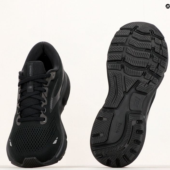 Brooks Ghost 15 ανδρικά αθλητικά παπούτσια για τρέξιμο μαύρο/μπλε/εβένινο 19