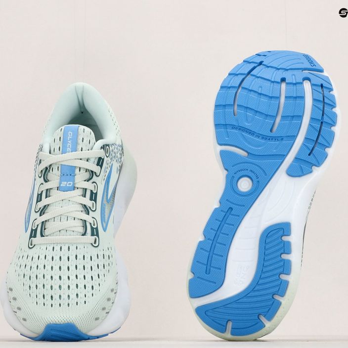 Γυναικεία παπούτσια τρεξίματος Brooks Glycerin 20 μπλε γυαλί/μαρίνα/μπλε λεγεώνα 16