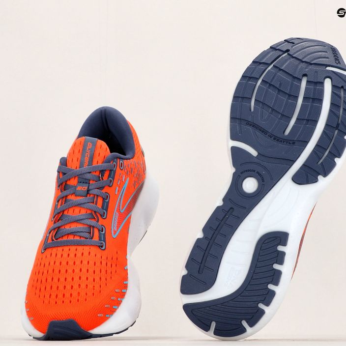 Ανδρικά αθλητικά παπούτσια τρεξίματος Brooks Glycerin 20 πορτοκαλί/καφέ μπλε/μπλε 12
