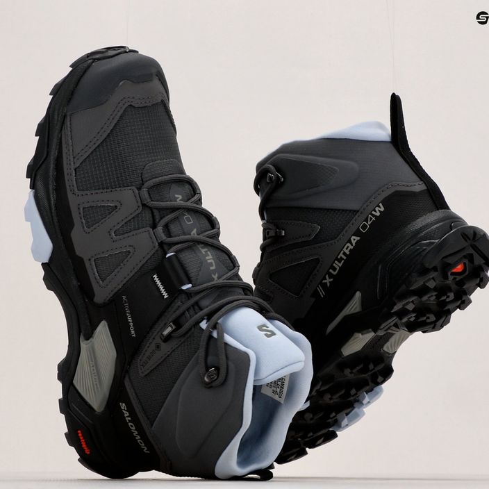 Γυναικείες μπότες πεζοπορίας Salomon X Ultra 4 Mid GTX magnet/black/zen 19