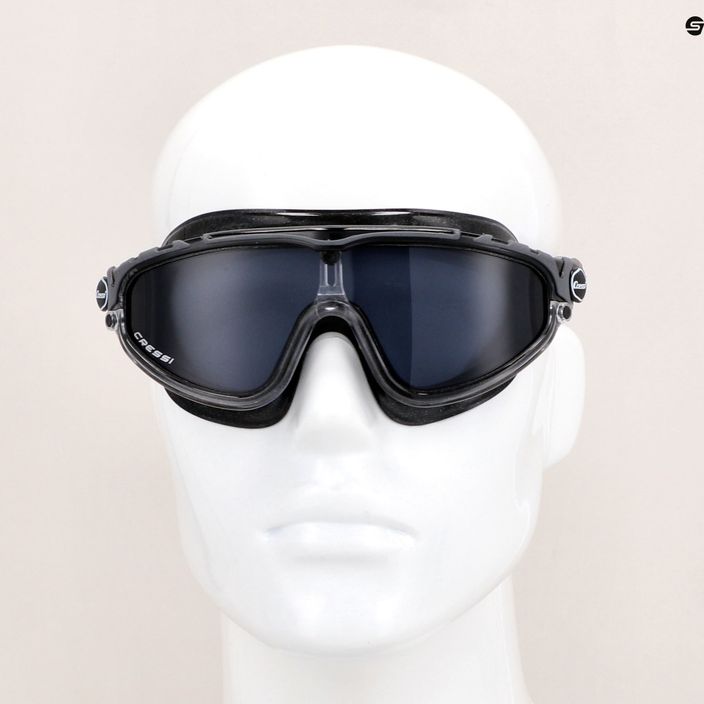 Cressi Skylight μαύρη/μαύρη καπνιστή μάσκα κολύμβησης DE203450 8