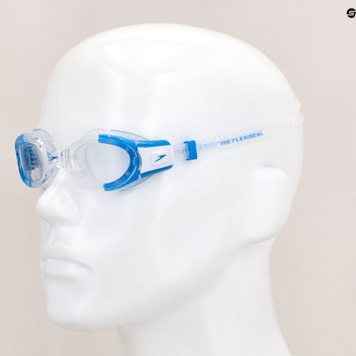 Speedo Futura Biofuse Flexiseal Junior παιδικά γυαλιά κολύμβησης διάφανα/λευκά/διάφανα 68-11596C527 9