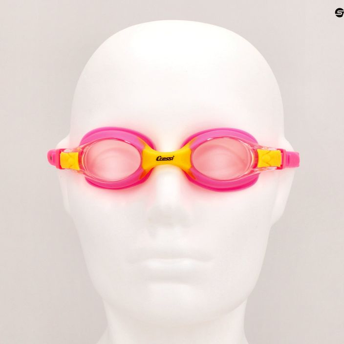 Cressi Dolphin 2.0 ροζ/κίτρινα παιδικά γυαλιά κολύμβησης USG010203G 7