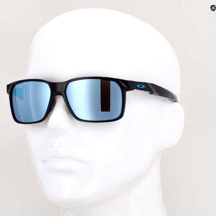 Γυαλιά ηλίου Oakley Portal X γυαλισμένο μαύρο/prizm βαθύ νερό πολωμένο 14